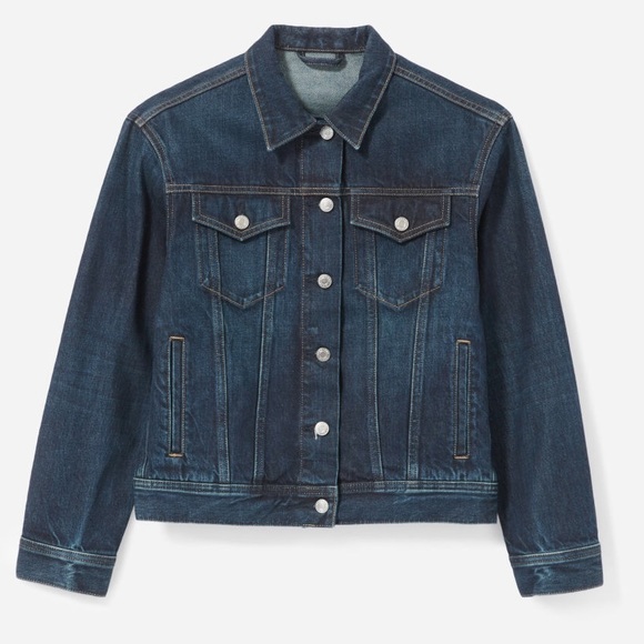 Everlane The Denim Jacket - Vintage Dark Blue Wash - Picture 6 of 8